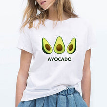 LUCKYROLL T Shirt Women YOU COMPLETE ME Avocado Tshirt 90s Short Sleeve Casual Retro T-shirt Female Summer Funny Hipster Top