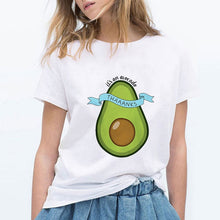 LUCKYROLL T Shirt Women YOU COMPLETE ME Avocado Tshirt 90s Short Sleeve Casual Retro T-shirt Female Summer Funny Hipster Top