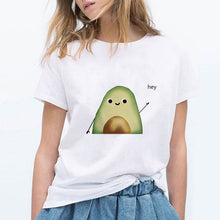 LUCKYROLL T Shirt Women YOU COMPLETE ME Avocado Tshirt 90s Short Sleeve Casual Retro T-shirt Female Summer Funny Hipster Top