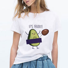 LUCKYROLL T Shirt Women YOU COMPLETE ME Avocado Tshirt 90s Short Sleeve Casual Retro T-shirt Female Summer Funny Hipster Top