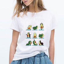 LUCKYROLL T Shirt Women YOU COMPLETE ME Avocado Tshirt 90s Short Sleeve Casual Retro T-shirt Female Summer Funny Hipster Top